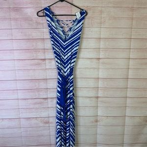 La Blanca Belted Swimsuit Biniki Coverup Maxie Dress‎ Size Large